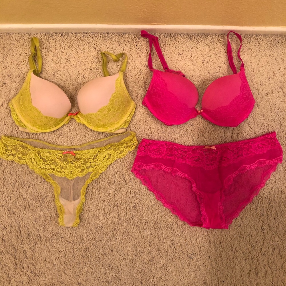 Victoria’s Secret Push up bra and underwear sets